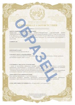 Образец Сертификат СТО 01.064.00220722.2-2020 Михайловск Сертификат СТО 01.064.00220722.2-2020 